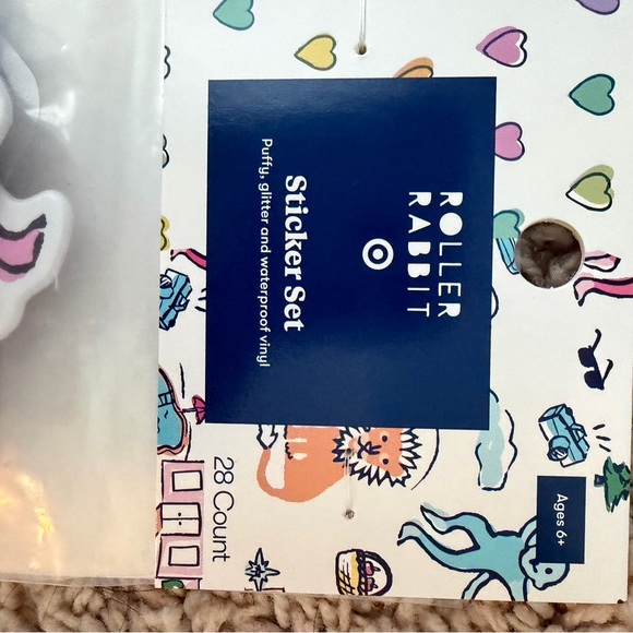 Roller Rabbit Blue and Multicolor Sticker Pack - Picture 2 of 8